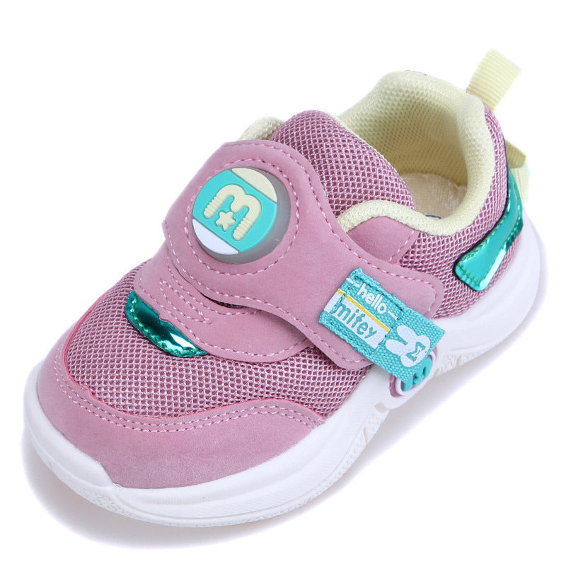 Children's shoes with bright flashing lights, baby functional shoes