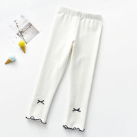 Girls' leggings with bow