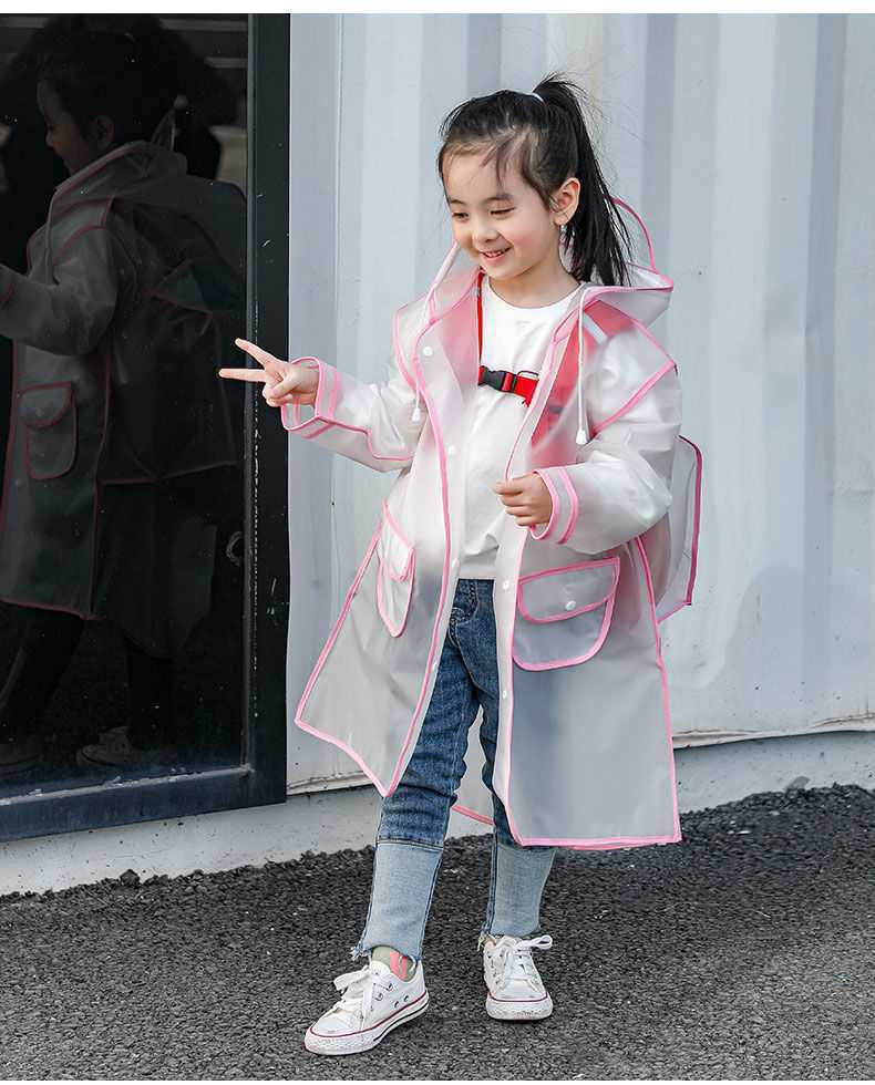 Kids see through Raincoat