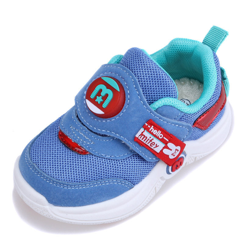 Children's shoes with bright flashing lights, baby functional shoes