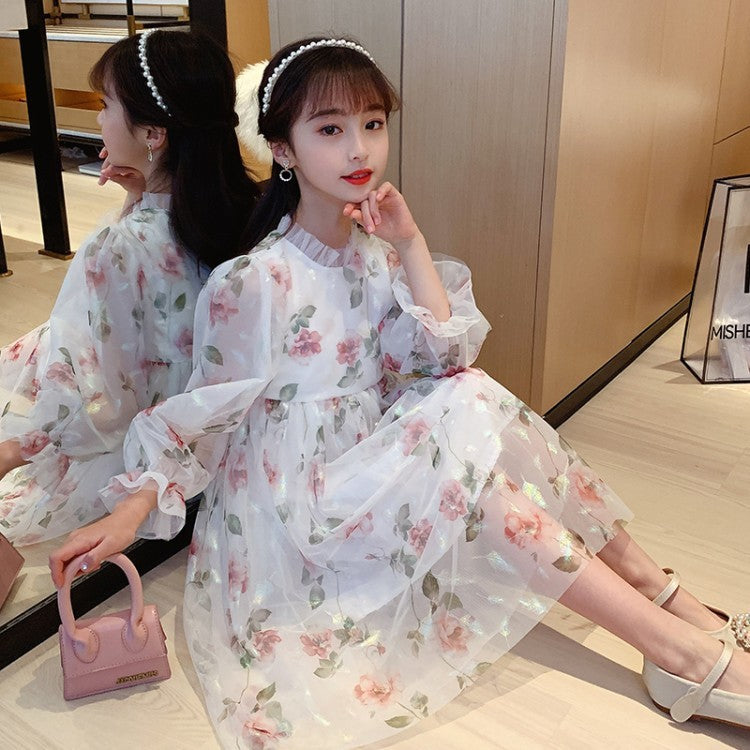 Girls\' spring Princess Dress