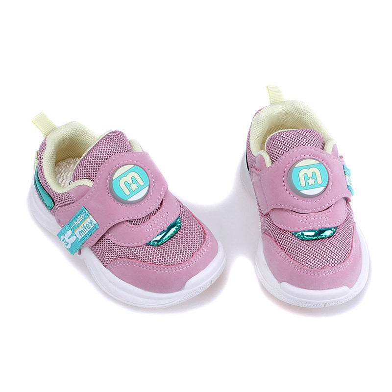 Children's shoes with bright flashing lights, baby functional shoes