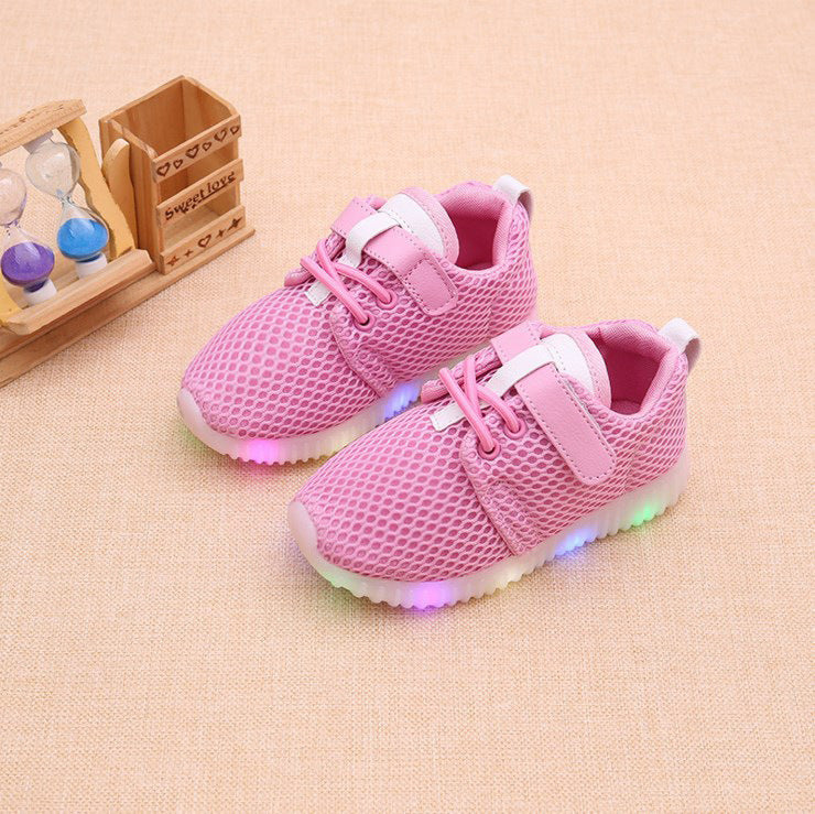 summer children single shoes LED lights boys boys