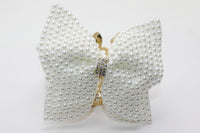 Bow Tiara Pearl Hair Clip