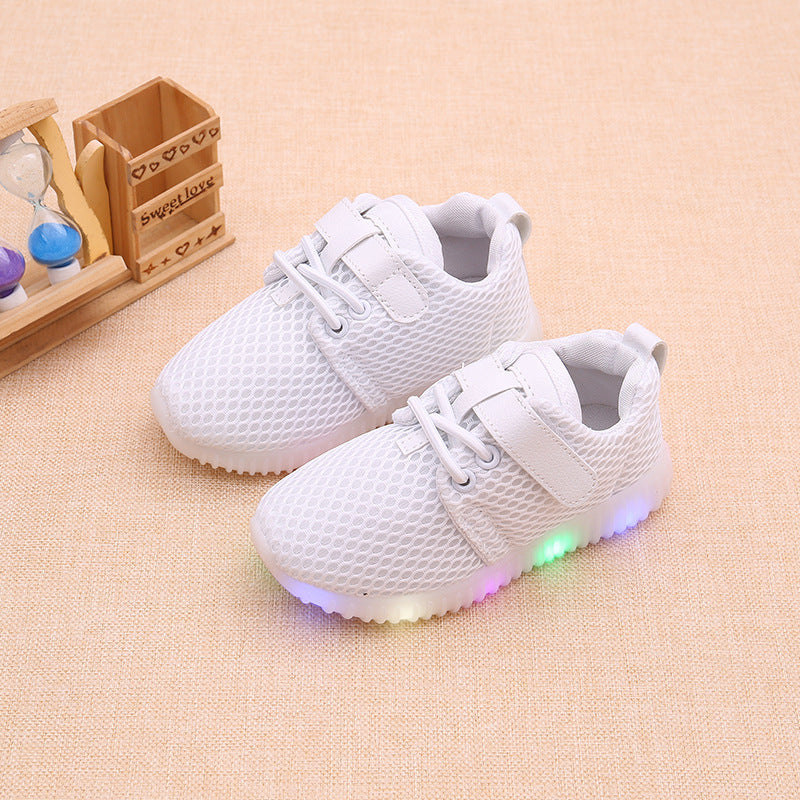 summer children single shoes LED lights boys boys