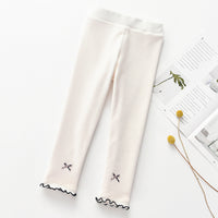 Girls' leggings with bow