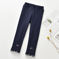 Girls' leggings with bow