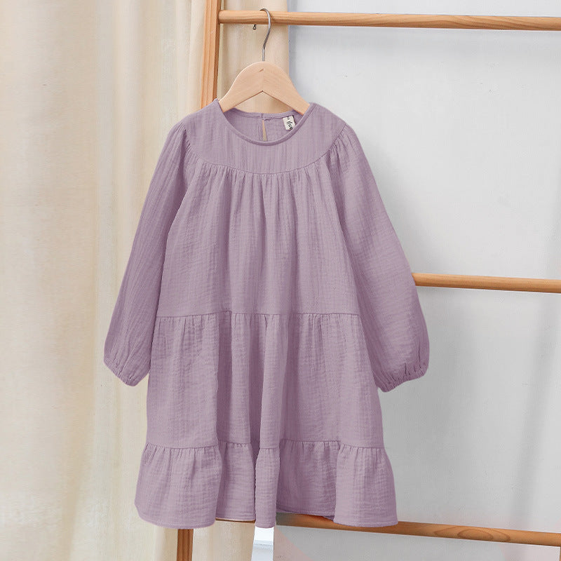 Pure Cotton Long Sleeve Dress