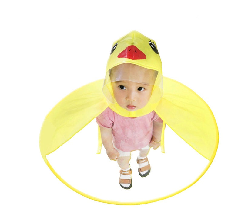 Kids Yellow Duck Rain hat