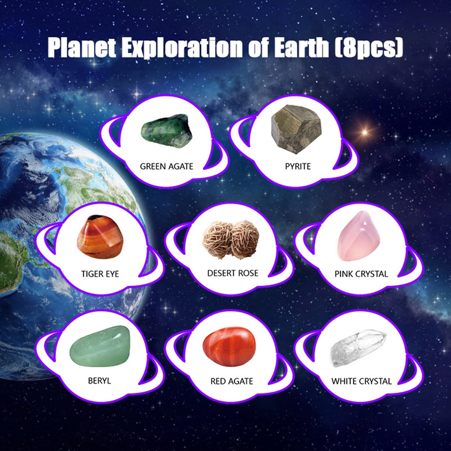 Children's Creative Handmade Planet Exploration Gem Mining Toy