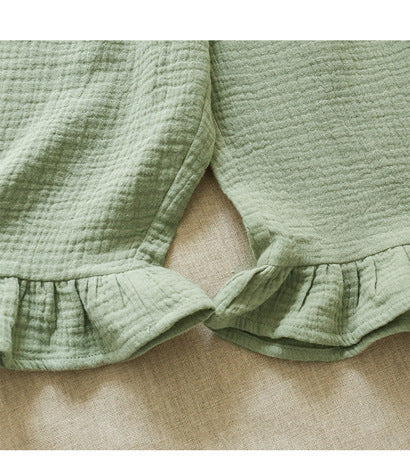Girls' Cotton Ruffled Shorts