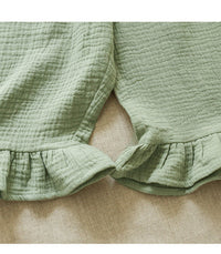 Girls' Cotton Ruffled Shorts