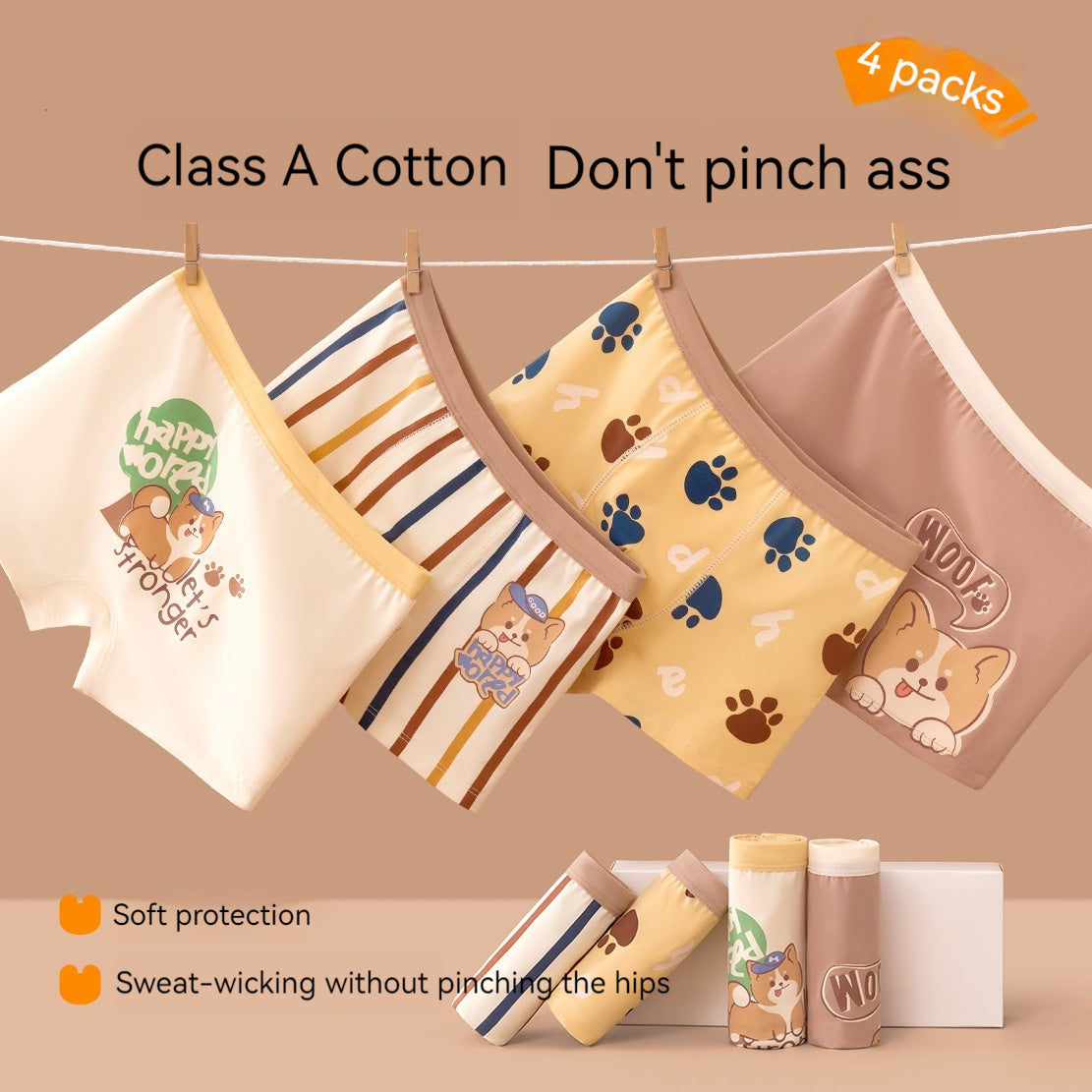 Boys' Cotton Boxers