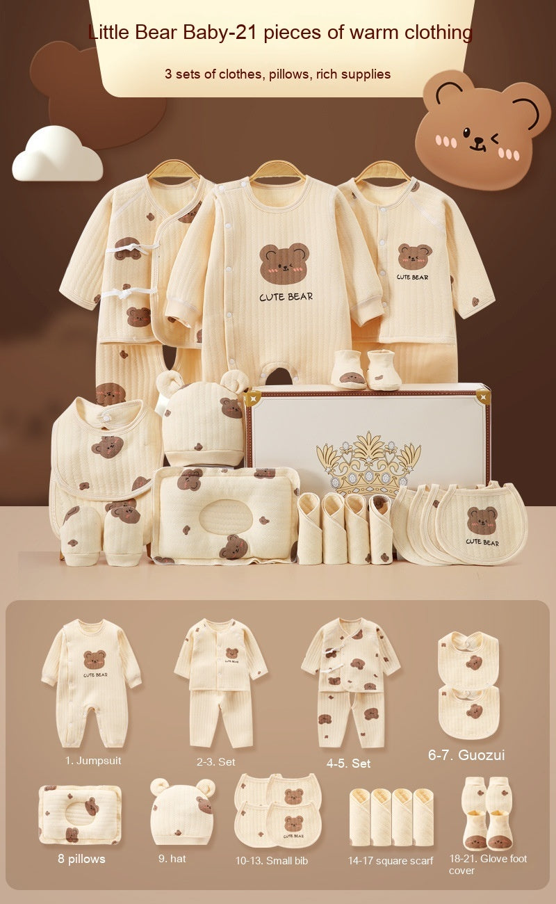 Newborn Baby Cotton Clothes Gift Set