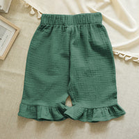 Girls' Cotton Ruffled Shorts
