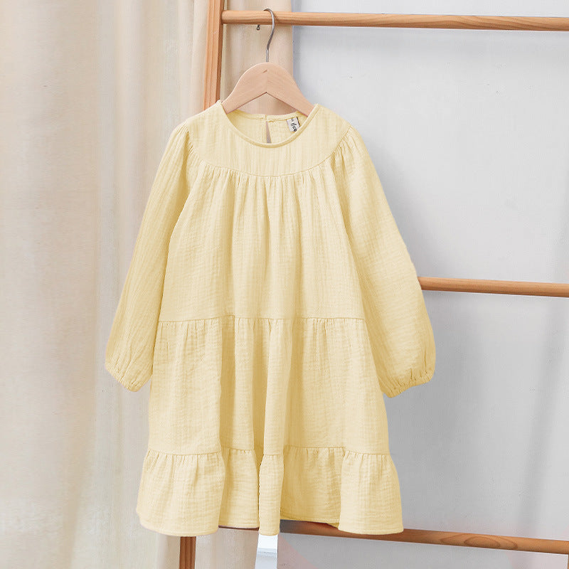 Pure Cotton Long Sleeve Dress