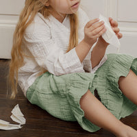 Girls' Cotton Ruffled Shorts