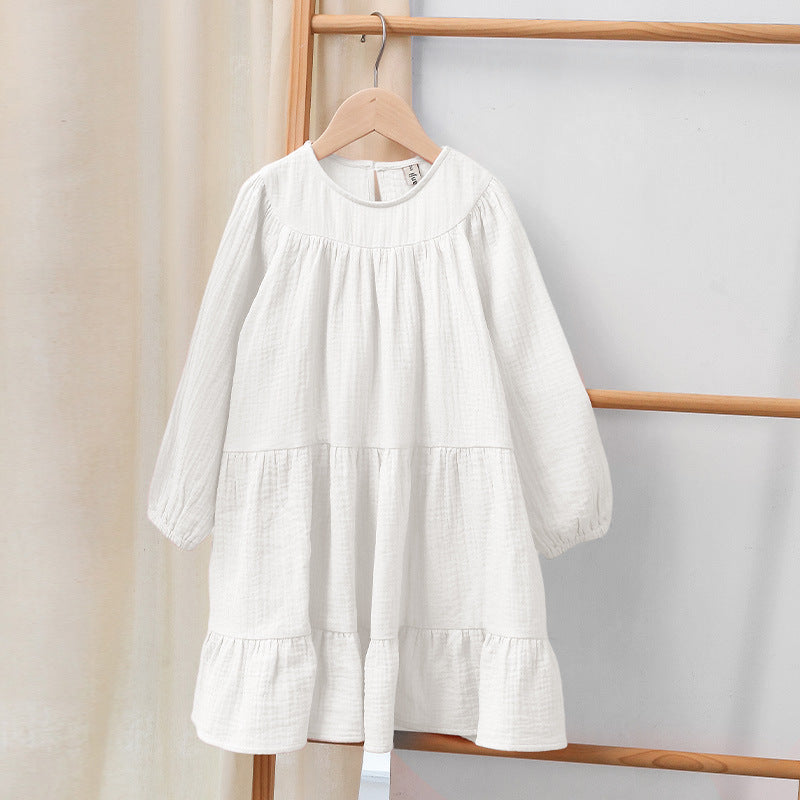 Pure Cotton Long Sleeve Dress