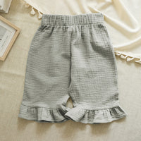 Girls' Cotton Ruffled Shorts