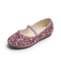 Pumps Girls Sequins Crystal Toe Cap Fashion Soft Bottom