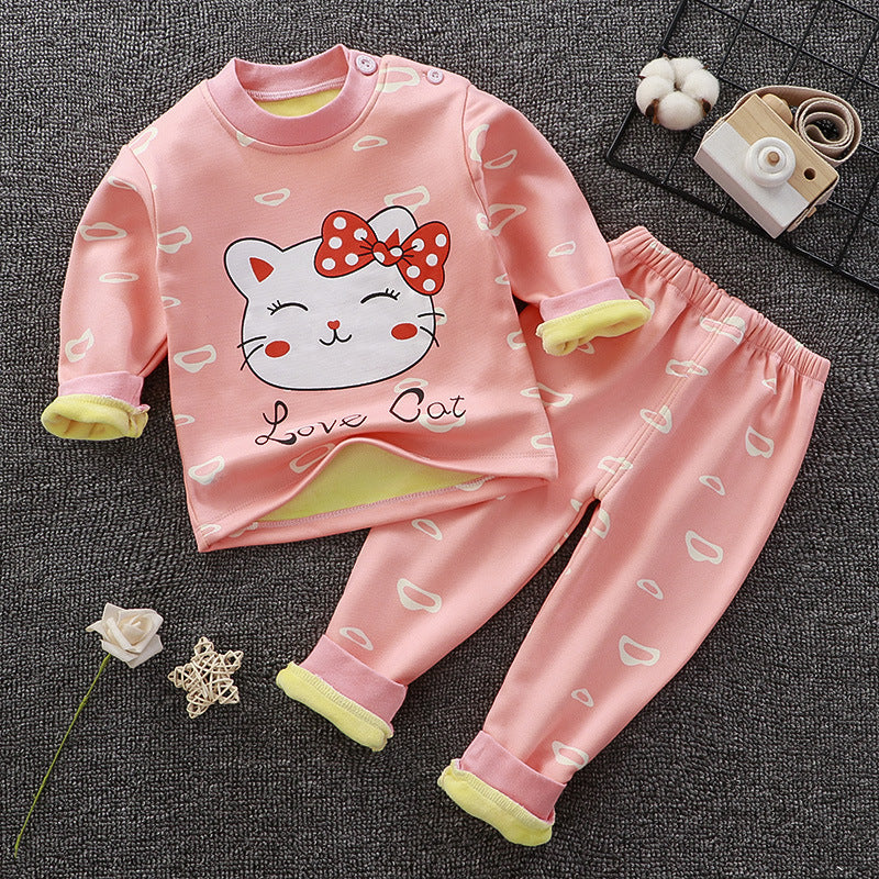 Children's Thermal Underwear, Fleece-lined Clothing