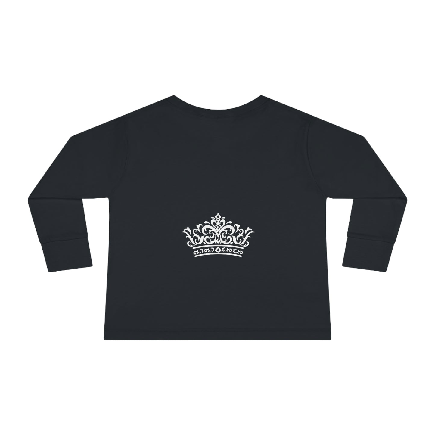 toddler-long-sleeve-tee-backside-black-princess