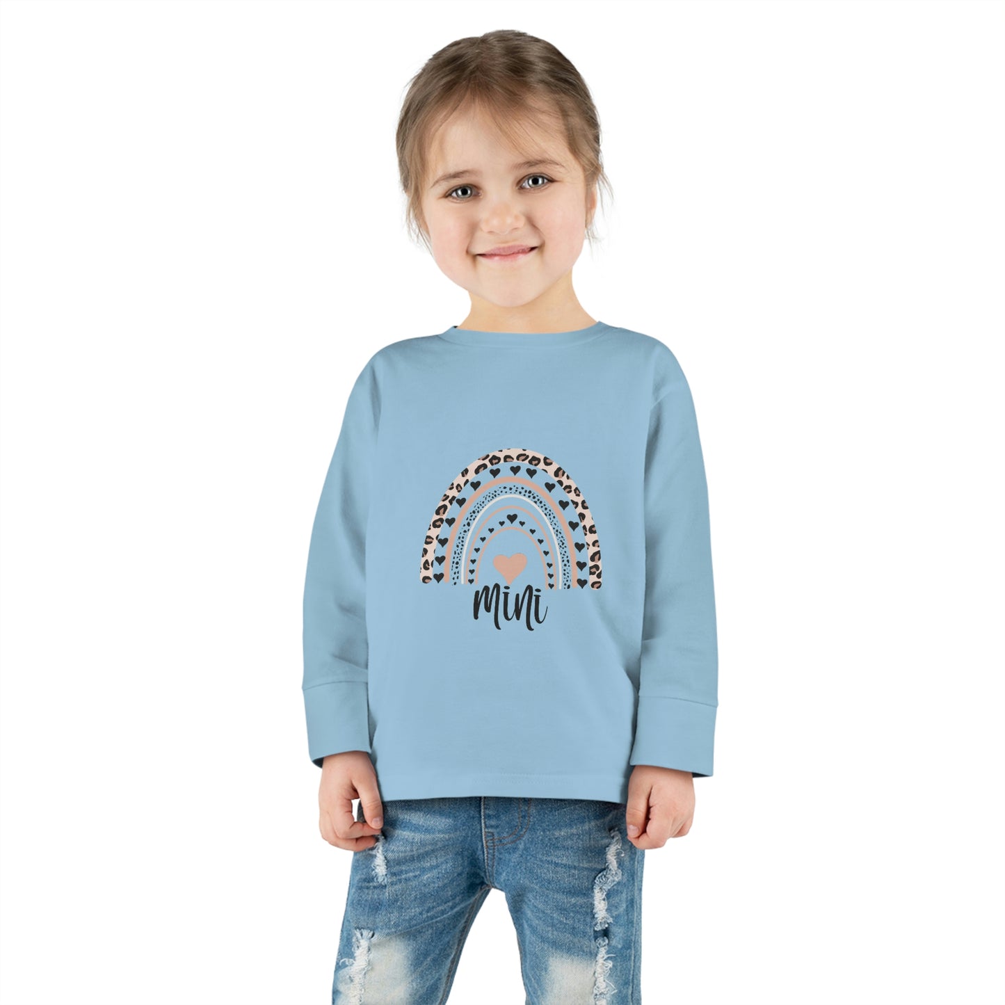 toddler long sleeve shirt rainbow mini-baby-blue