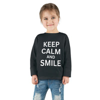 toddler-long-sleeve-shirt-keep-calm-smile-black