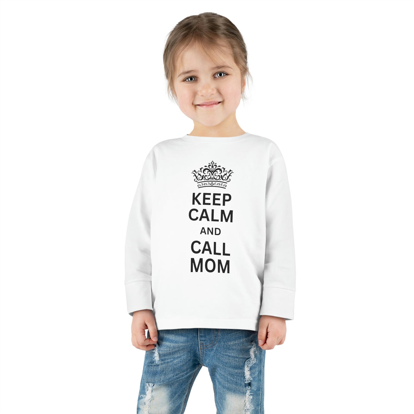 toddler-long-sleeve-shirt-keep-calm-and-call-mom-white