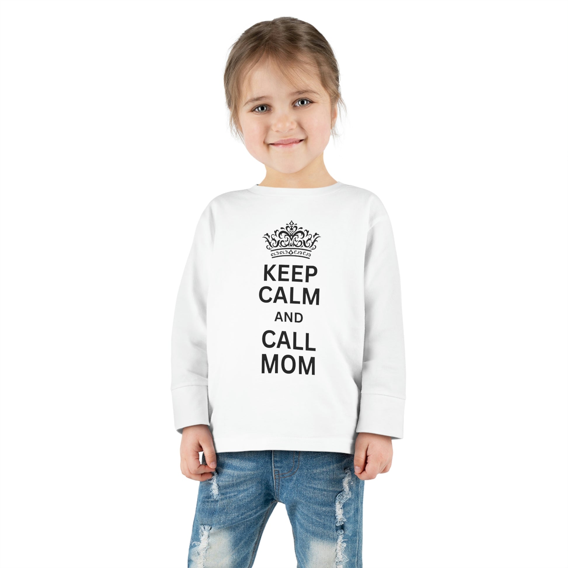 toddler-long-sleeve-shirt-keep-calm-and-call-mom-white