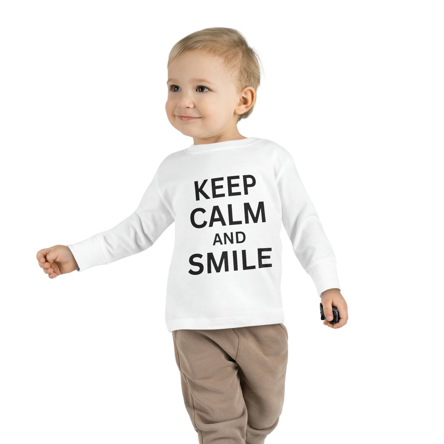 toddler-long-sleeve-shirt-keep-calm-smile-white