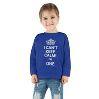 toddler-long-sleeve-shirt-I-cant-keep-calm-im-one-blue