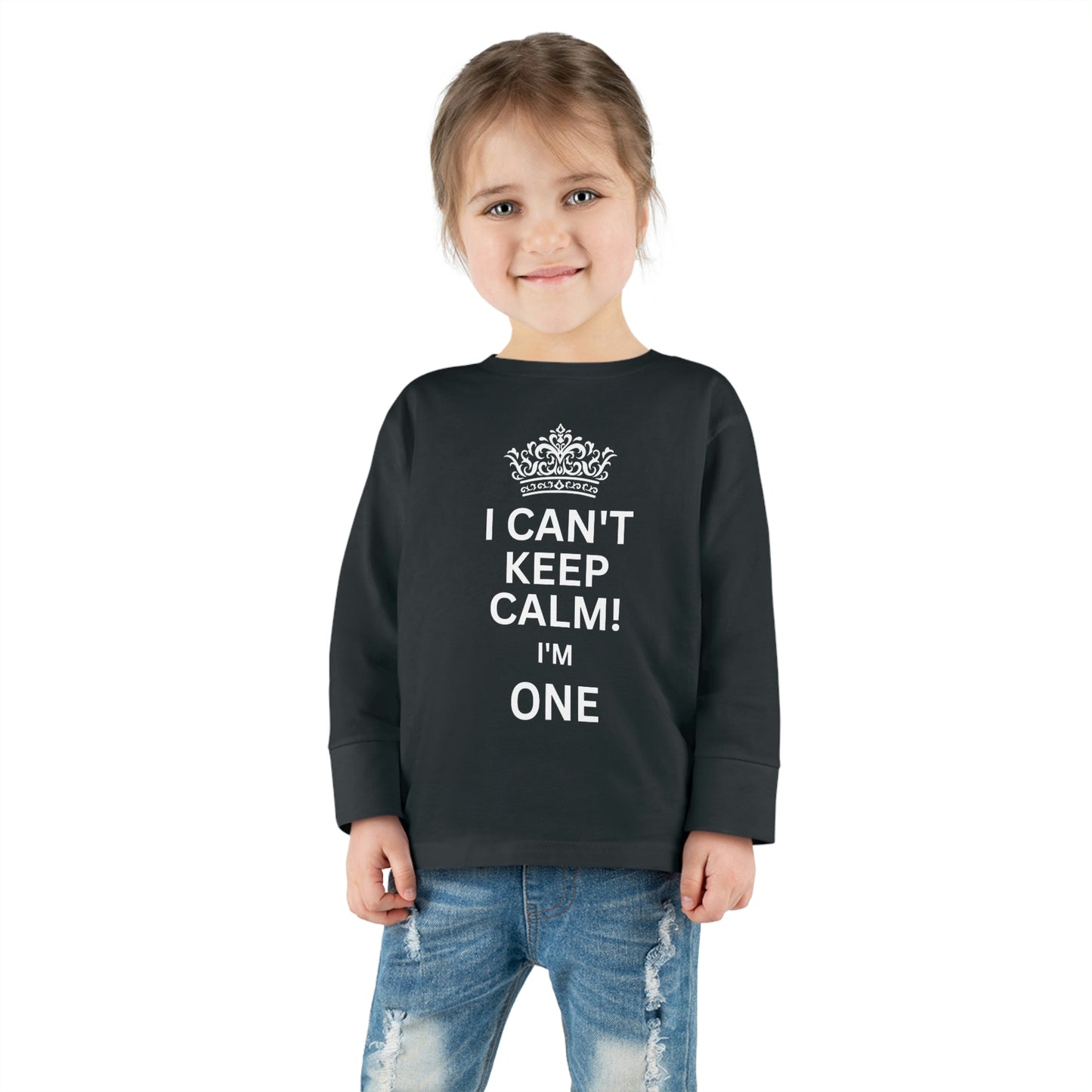 toddler-long-sleeve-shirt-I-cant-keep-calm-im-one-black