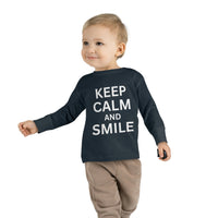 toddler-long-sleeve-shirt-keep-calm-smile-navy