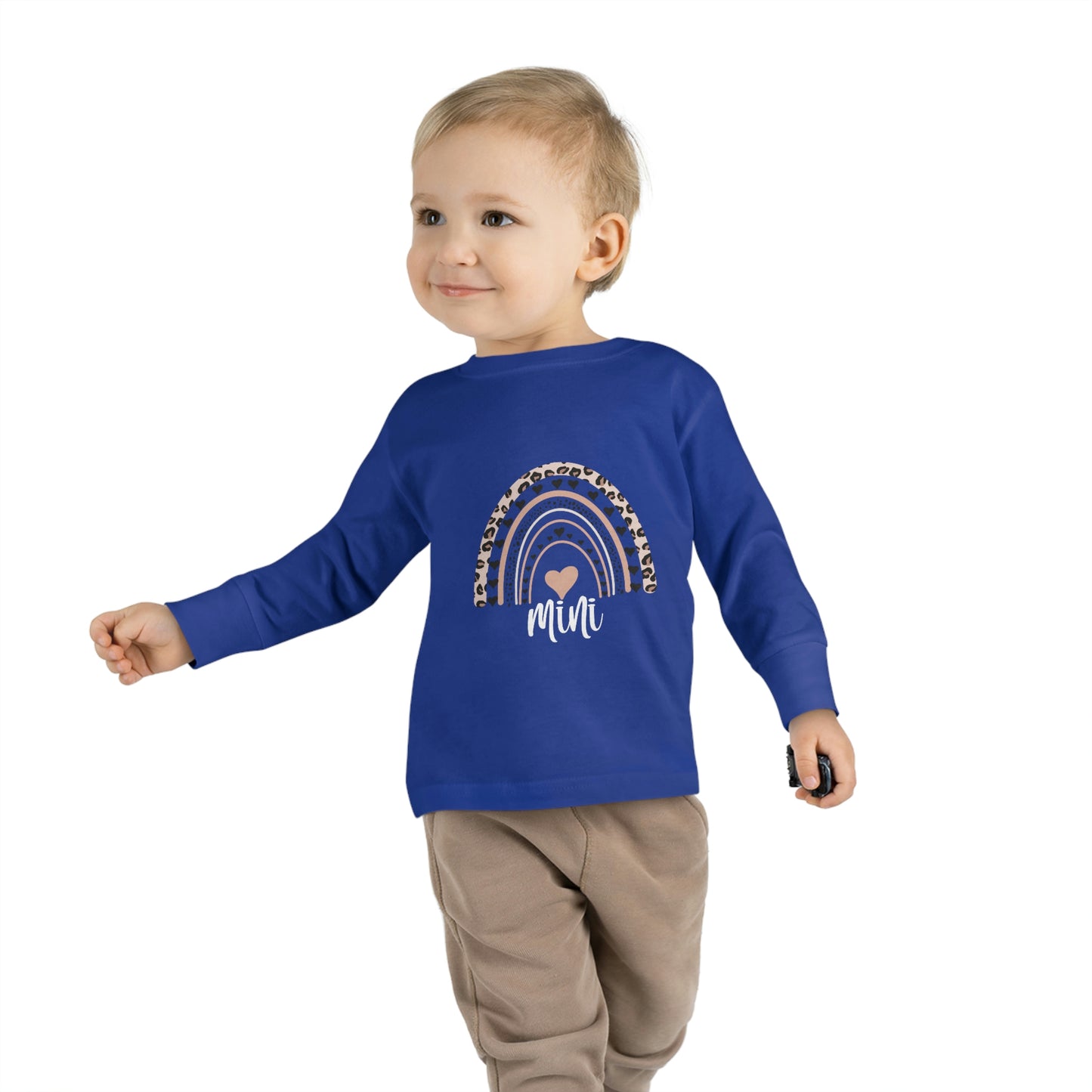 toddler long sleeve shirt rainbow mini-blue
