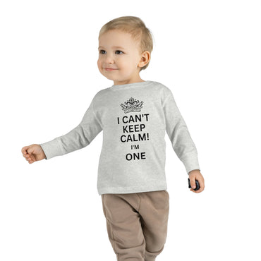 toddler-long-sleeve-shirt-I-cant-keep-calm-im-one-grey