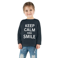 toddler-long-sleeve-shirt-keep-calm-smile-navy
