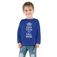 toddler-long-sleeve-shirt-keep-calm-and-call-mom-blue