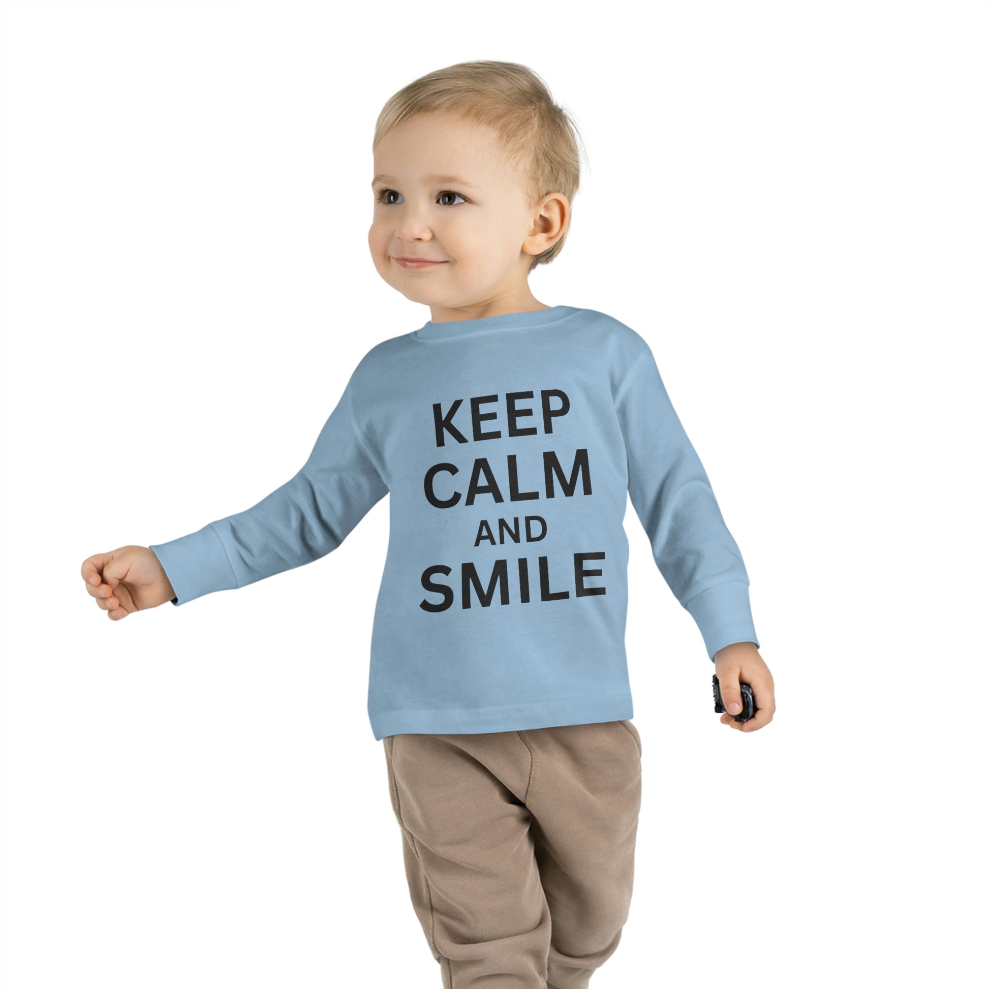 toddler-long-sleeve-shirt-keep-calm-smile-baby-blue