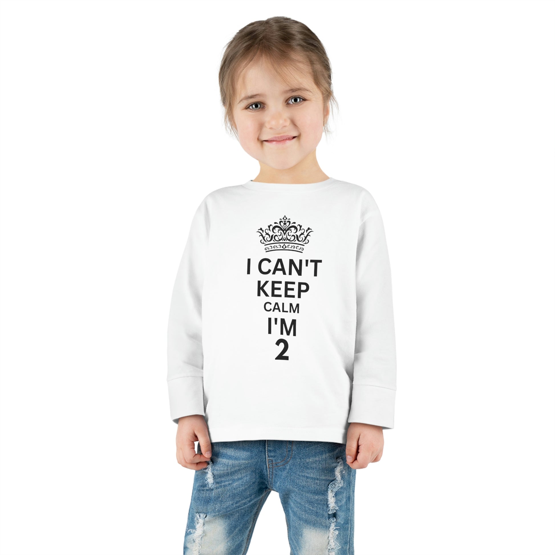 toddler-long-sleeve-shirt-I-cant-keep-calm-im-two-white