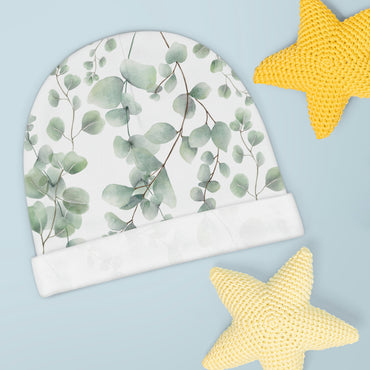 baby-hat-eucalyptus-leaves
