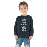 toddler-long-sleeve-shirt-keep-calm-and-call-mom-navy