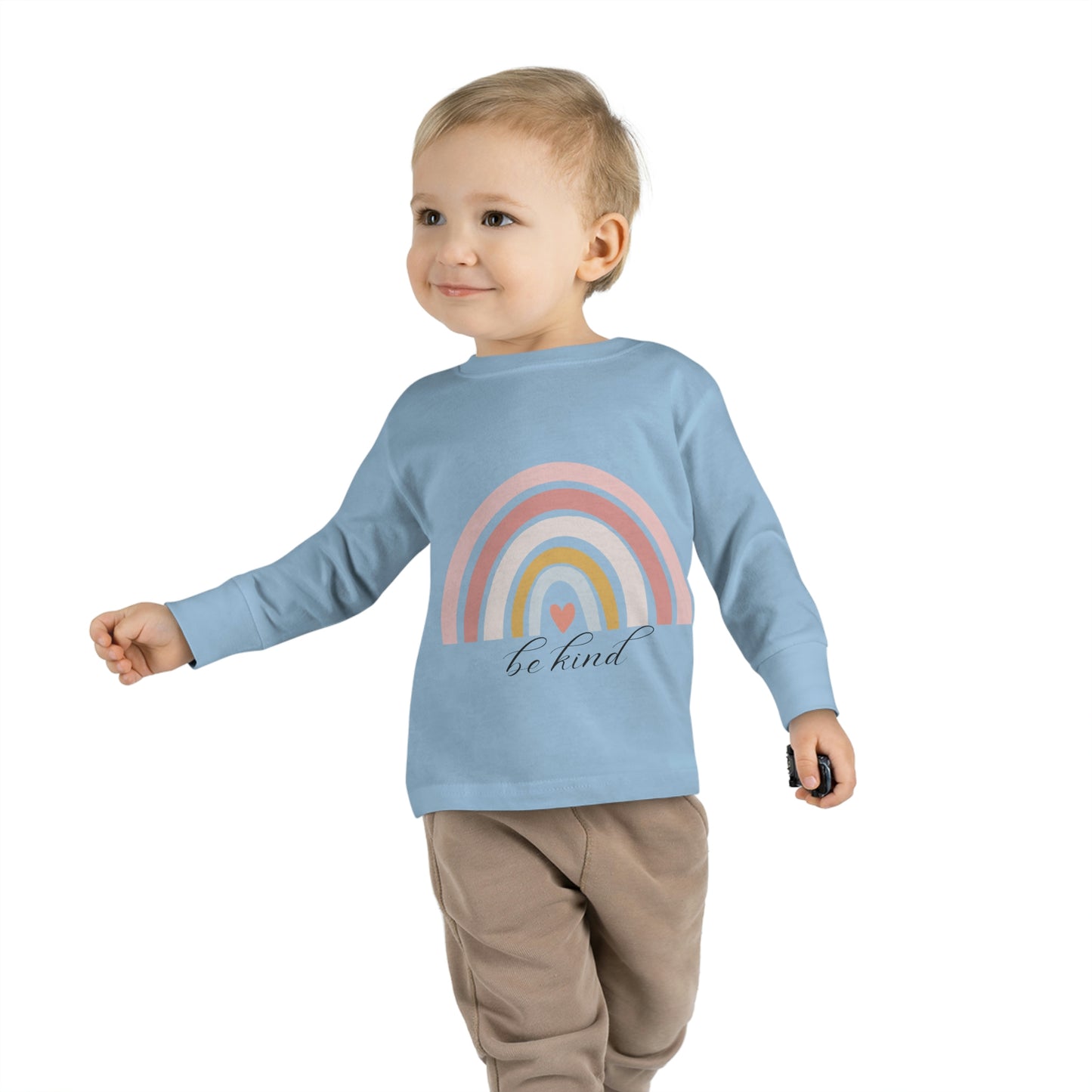 toddler-long-sleeve-shirt-be-kind-pink-rainbow-baby-blue