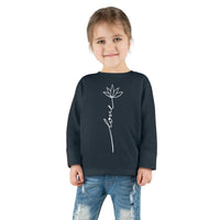 toddler-long-sleeve-shirt-love-flower-navy-blue