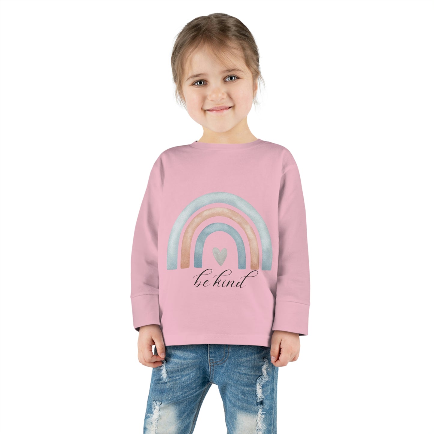 toddler-long-sleeve-shirt-be-kind-rainbow-pink