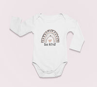 long-sleeve-onesie-be-kind-leopard-rainbow-white