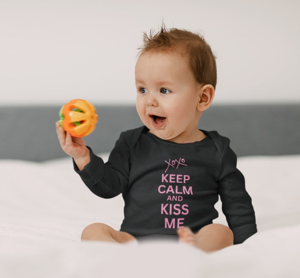 long-sleeve-onesie-keep-calm-and-kiss-me-black