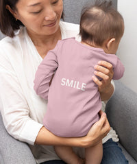    long-sleeve-onesie-keep-calm-and-smile-backside-pink