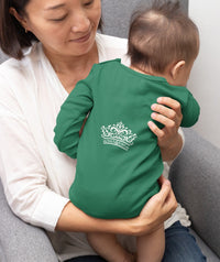 long-sleeve-onesie-keep-calm-be-prince-backside-green