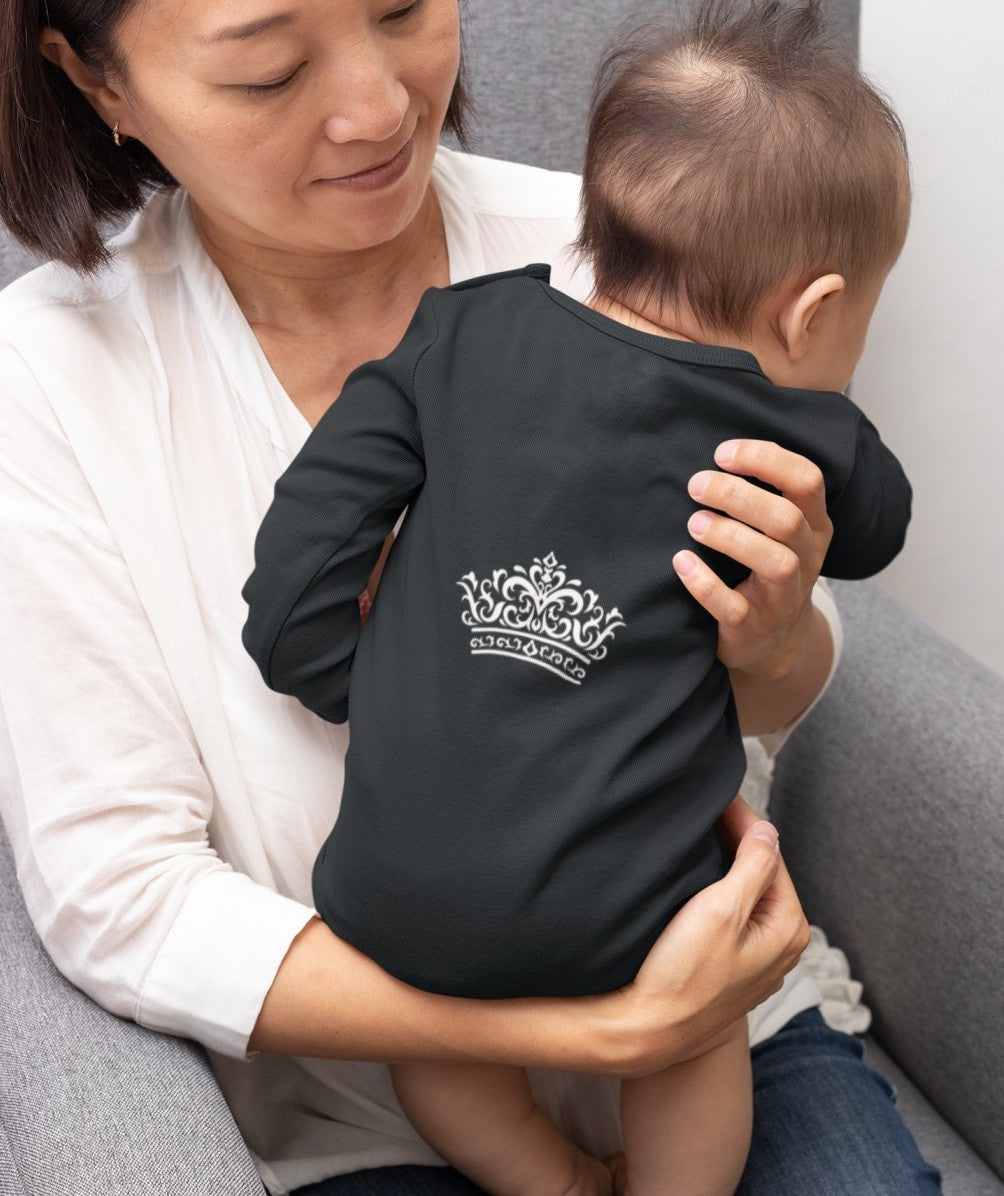 long-sleeve-onesie-keep-calm-princess-backside-black